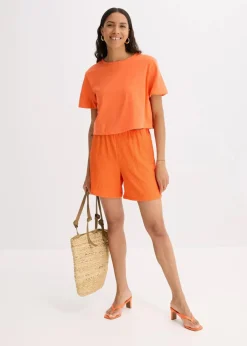 bonprix Bekleidung·Outdoorbekleidung|Bekleidung·Kleider^Jersey-Shorts aus leichtem Crêpe mango