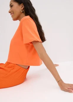 bonprix Bekleidung·Outdoorbekleidung|Bekleidung·Kleider^Jersey-Shorts aus leichtem Crêpe mango