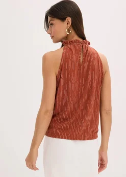 bonprix Shirts & Tops^Jersey-Top rostbraun bedruckt