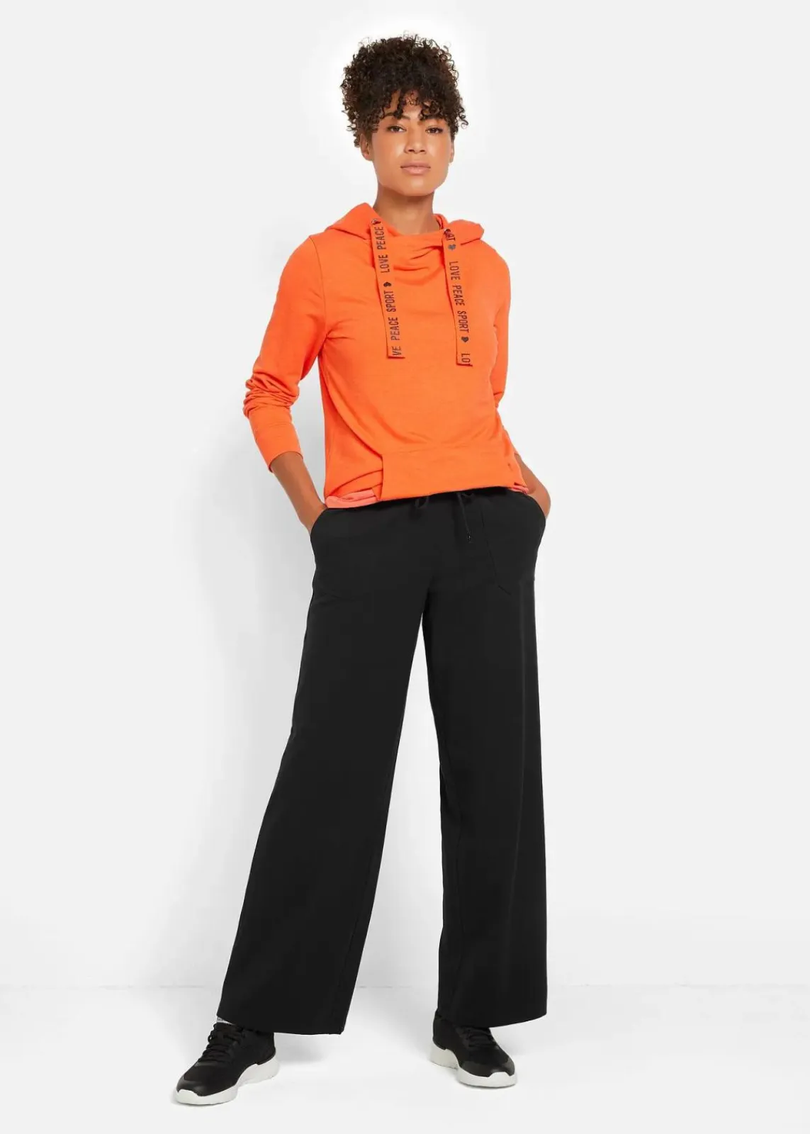 bonprix Bekleidung·Blusen & Tuniken|Bekleidung·Kleider^Jogginghose aus Baumwoll-Mix schwarz