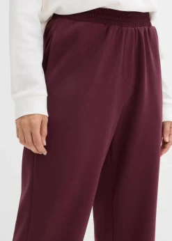 bonprix Nachhaltigere Materialien|Hosen^Jogginghose aus Scuba weinrot