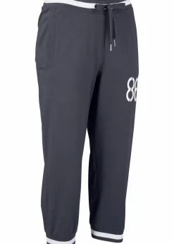 bonprix Hosen|Sweat^Jogginghose, 3/4-Länge aus Baumwollmix nachtblau bedruckt