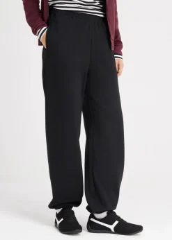 bonprix Nachhaltigere Materialien|Hosen^Jogginghose mit hohem Bund schwarz