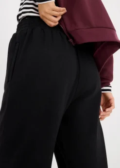 bonprix Nachhaltigere Materialien|Hosen^Jogginghose mit hohem Bund schwarz