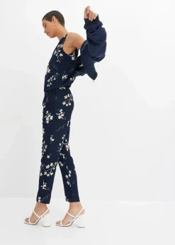 bonprix Jumpsuits^Jumpsuit dunkelblau bedruckt