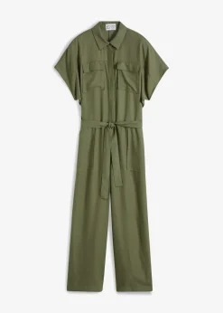 bonprix Jumpsuits|Nachhaltigere Materialien^Jumpsuit aus fließendem Lyocell oliv