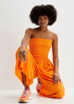 bonprix Bekleidung·Homewear|Jumpsuits^Jumpsuit aus fließender Viskose kürbisorange