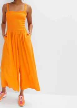 bonprix Bekleidung·Homewear|Jumpsuits^Jumpsuit aus fließender Viskose kürbisorange