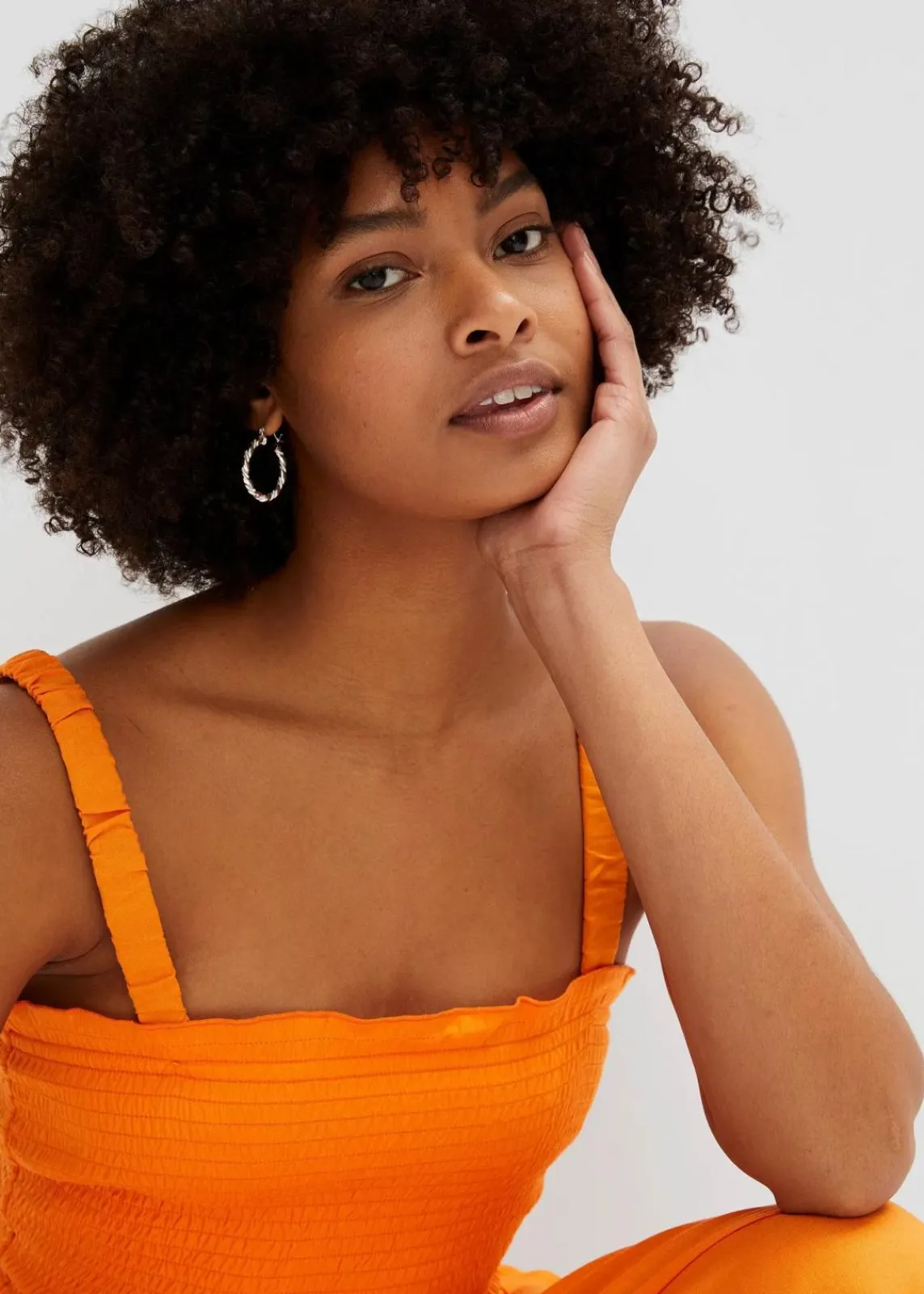 bonprix Bekleidung·Homewear|Jumpsuits^Jumpsuit aus fließender Viskose kürbisorange