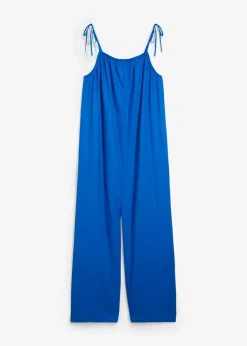 bonprix Bekleidung·Homewear|Jumpsuits^Jumpsuit aus leichtem Leinen-Viskose-Mix azurblau