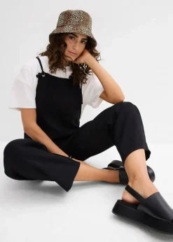 bonprix Nachhaltigere Materialien|Jumpsuits^Jumpsuit aus softer Viskose schwarz