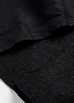 bonprix Bekleidung·Pullover & Strickjacken|Kleider^Kaftan-Kleid aus reinem Leinen schwarz