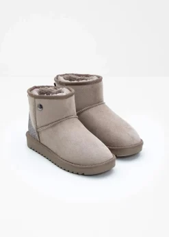 Kangaroos High Heels|Gefütterte Winterschuhe^Boot taupe