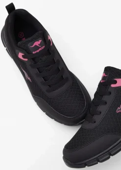Kangaroos High Heels|Sneaker^Sneaker mit Mesh-Einsatz schwarz
