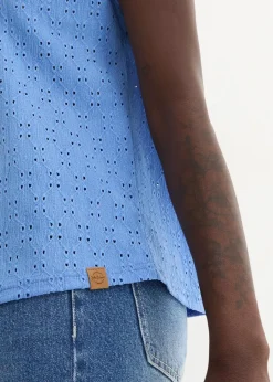 bonprix Shirts & Tops^Kapuzen-Henleyshirt mittelblau