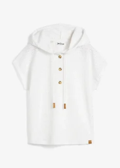 bonprix Shirts & Tops^Kapuzen-Henleyshirt weiß