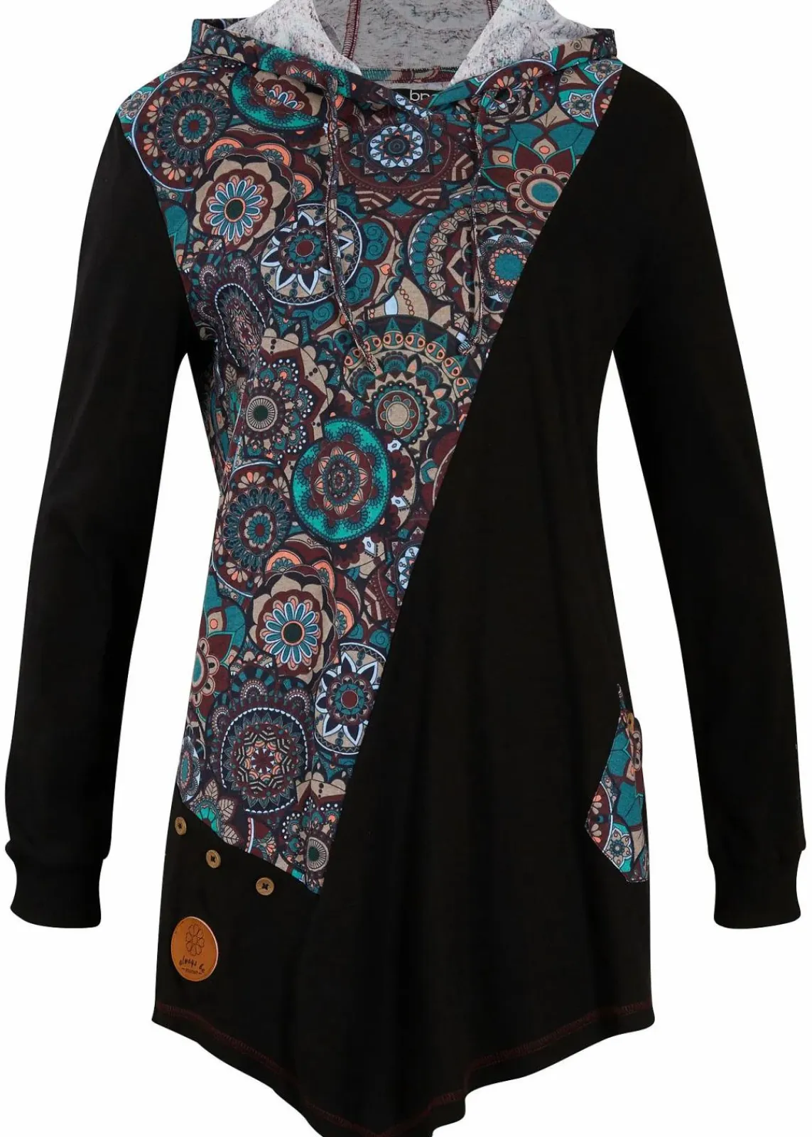 bonprix Shirts & Tops^Kapuzenshirt aus reiner Baumwolle schwarz sonstige