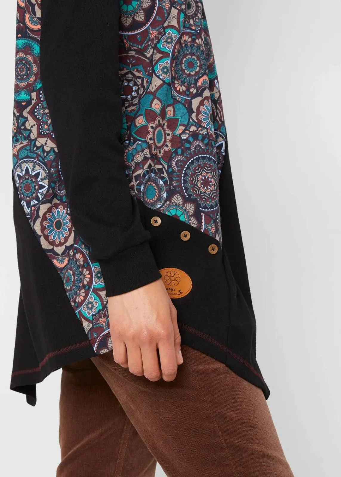bonprix Shirts & Tops^Kapuzenshirt aus reiner Baumwolle schwarz sonstige