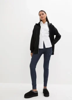 bonprix Sweat|Nachhaltigere Materialien^Kapuzen-Sweatjacke schwarz