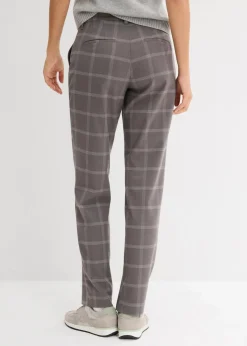 bonprix Hosen|Nachhaltigere Materialien^Karierte Chinohose rauchgrau kariert