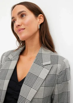 bonprix Bekleidung·Basics|Zweiteiler & Sets^karierter Blazer grau kariert