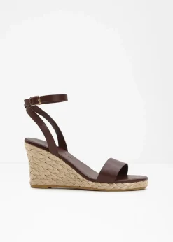 bonprix Sommerschuhe^Keilsandaletten terrabraun