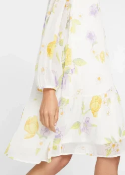 bonprix Nachhaltigere Materialien|Kleider^Kleid weiß geblümt