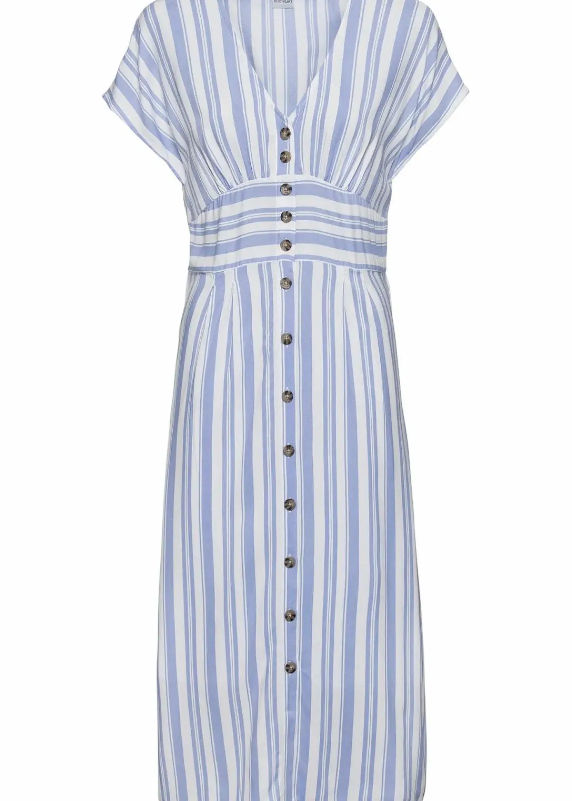 bonprix Nachhaltigere Materialien|Kleider^Kleid hellblau/weiß gestreift