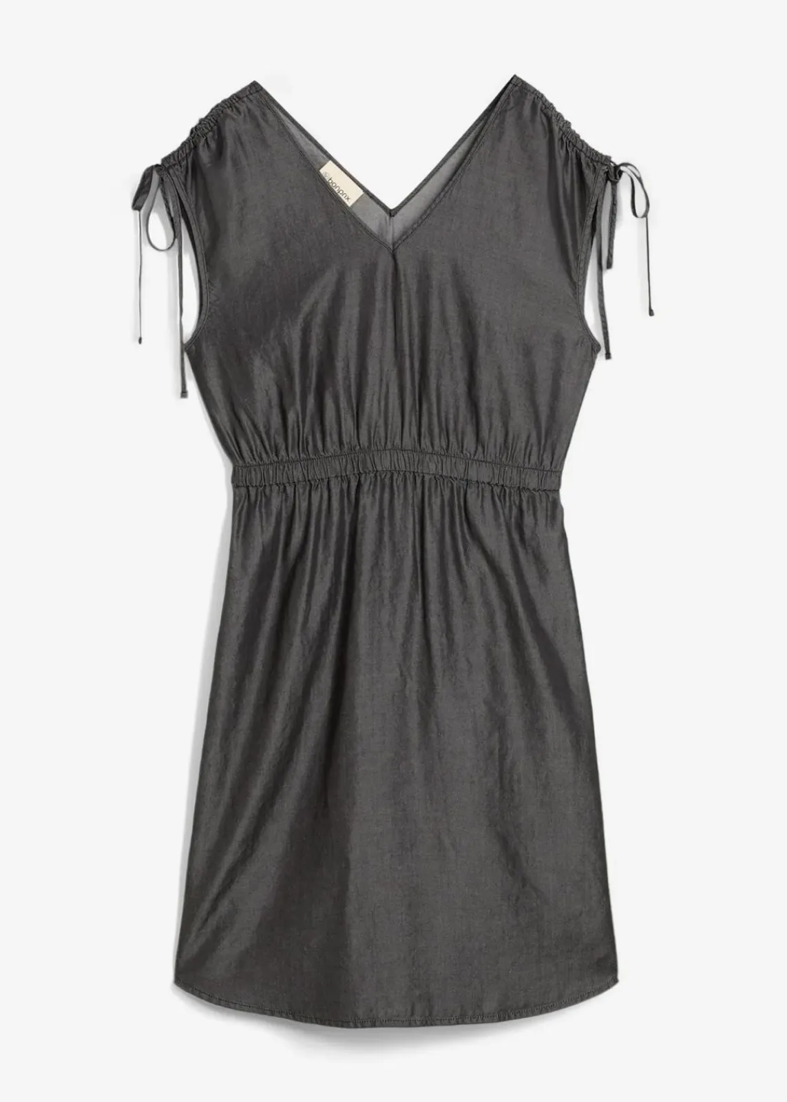 bonprix Kleider|Bekleidung·Pullover & Strickjacken^Kleid aus glattem Lyocell schwarz denim