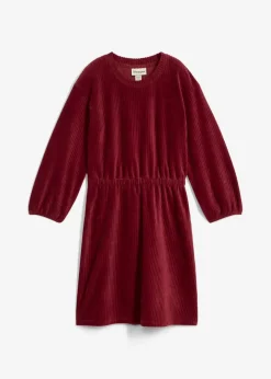 bonprix Kleider|Bekleidung·Pullover & Strickjacken^Kleid aus Jersey-Cord rubinrot