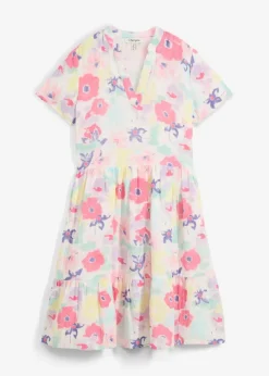 bonprix Bekleidung·Pullover & Strickjacken^Kleid aus Musselin bunt geblümt