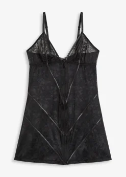 bonprix Wäsche·Erotikwäsche|Erotikwäsche^Kleid aus Spitze mit Reißverschluss schwarz