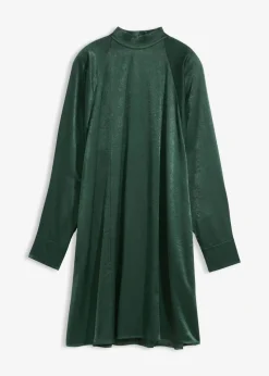bonprix Bekleidung·Pullover & Strickjacken|Kleider^Kleid aus Viskose-Mix schattengrün