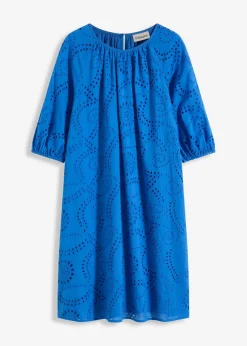 bonprix Kleider^Kleid mit Lochstickerei gletscherblau