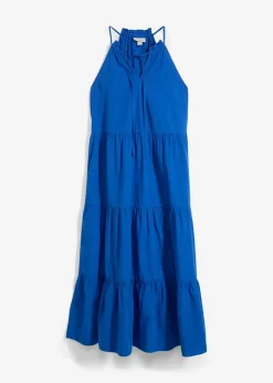 bonprix Bekleidung·Pullover & Strickjacken|Kleider^Kleid mit Seidenanteil arktikblau