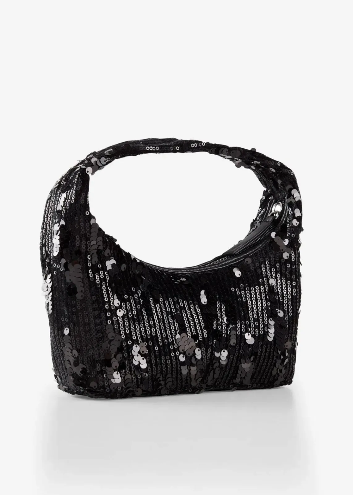 bonprix Taschen^Kleine Handtasche mit Pailletten schwarz