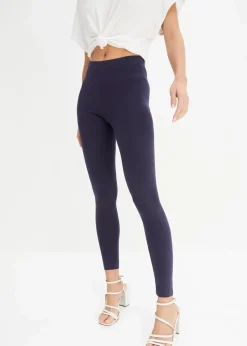 bonprix Hosen|Basics^Knöchelfreie Leggings (2er-Pack) dunkelblau + schwarz