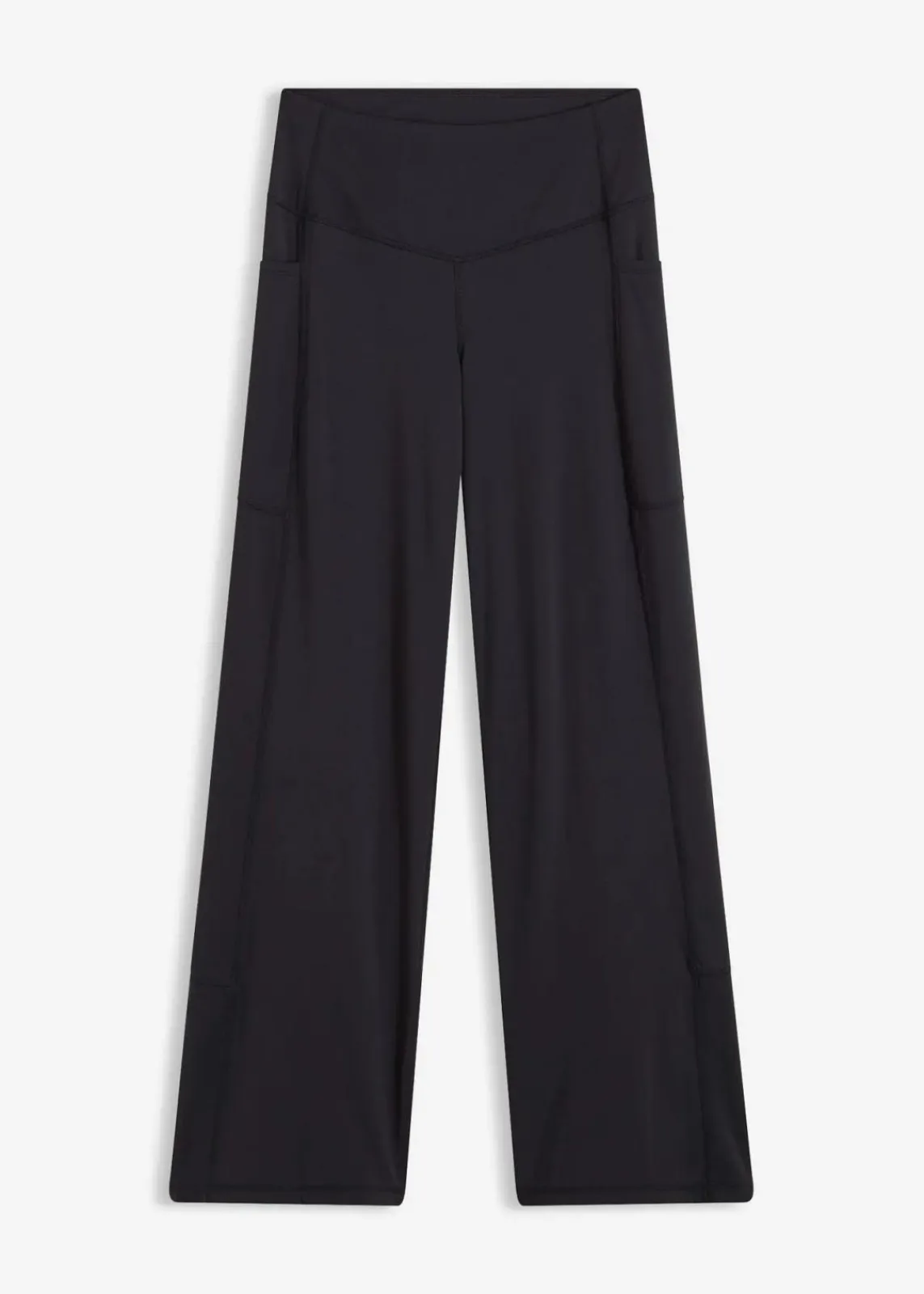 bonprix Bekleidung·Sweat|Bekleidung·Kleider^Komfort- Sport-Hose mit verstellbarer Beinweite schwarz