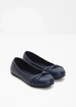 bonprix Schuhe & Accessoires In Spezialgrößen·Weite Schuhe|Schuhe & Accessoires In Spezialgrößen·Schuhe In Übergröße^Komfort-Ballerinas in bequemer Weite dunkelblau