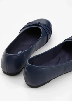 bonprix Schuhe & Accessoires In Spezialgrößen·Weite Schuhe|Schuhe & Accessoires In Spezialgrößen·Schuhe In Übergröße^Komfort-Ballerinas in bequemer Weite dunkelblau