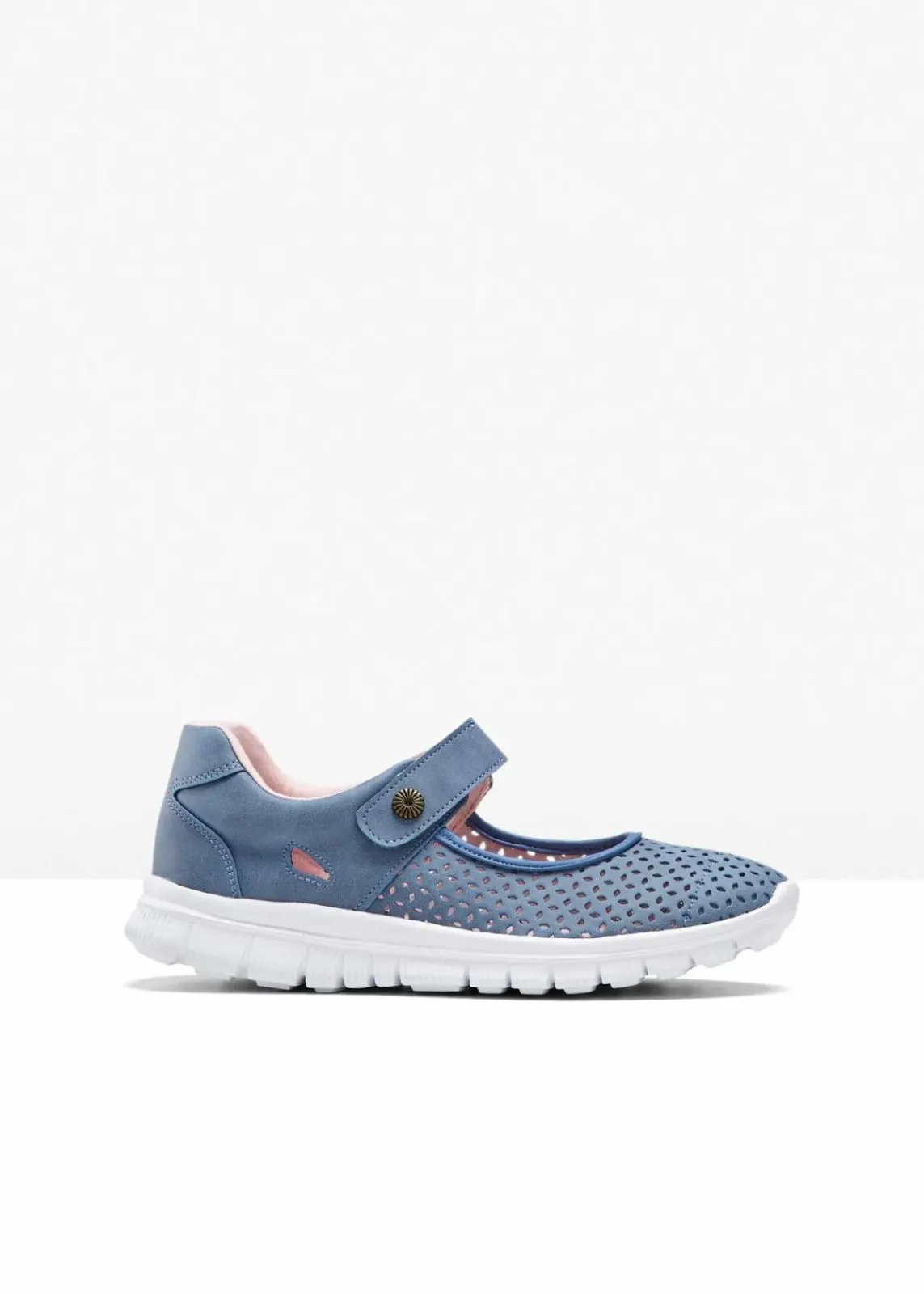 bonprix Komfortschuhe|Sommerschuhe^Komfort-Mary-Janes mit leichter Sohle blau/rosa