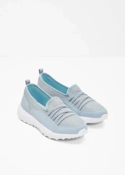 bonprix Schuhe & Accessoires In Spezialgrößen·Schuhe In Übergröße|Sneaker^Komfort-Slip-In-Sneaker mit leichter Sohle hellblau