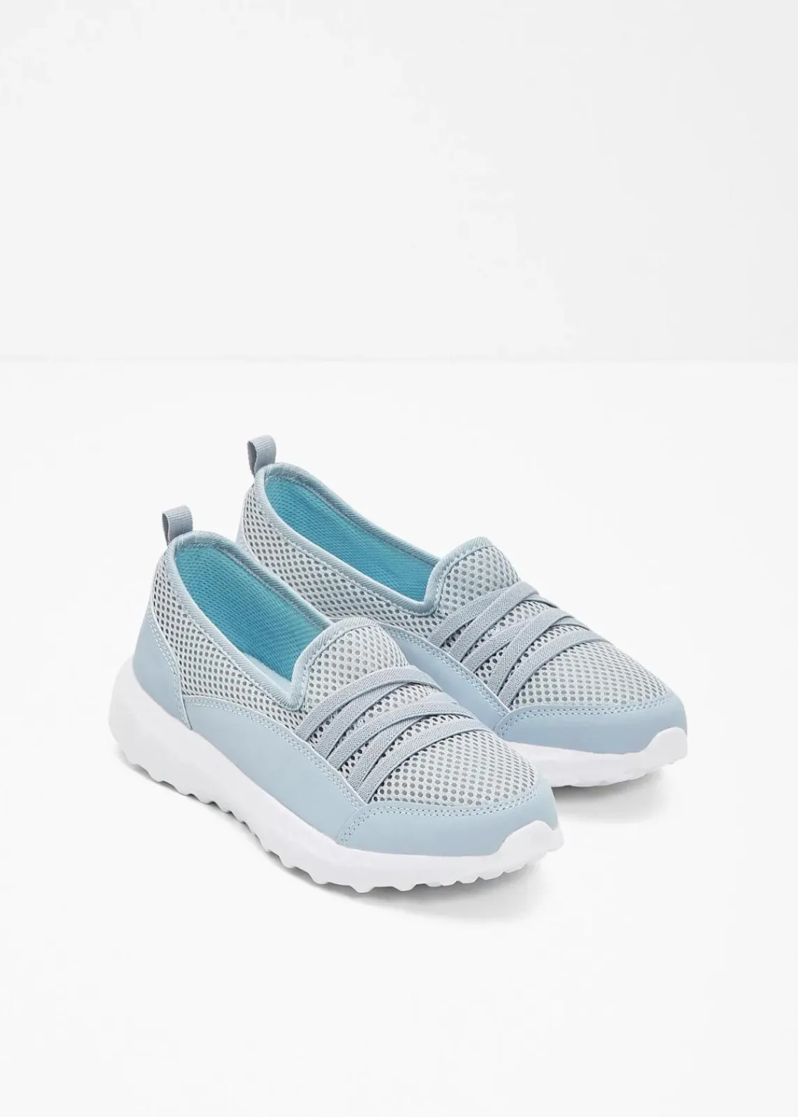 bonprix Schuhe & Accessoires In Spezialgrößen·Schuhe In Übergröße|Sneaker^Komfort-Slip-In-Sneaker mit leichter Sohle hellblau