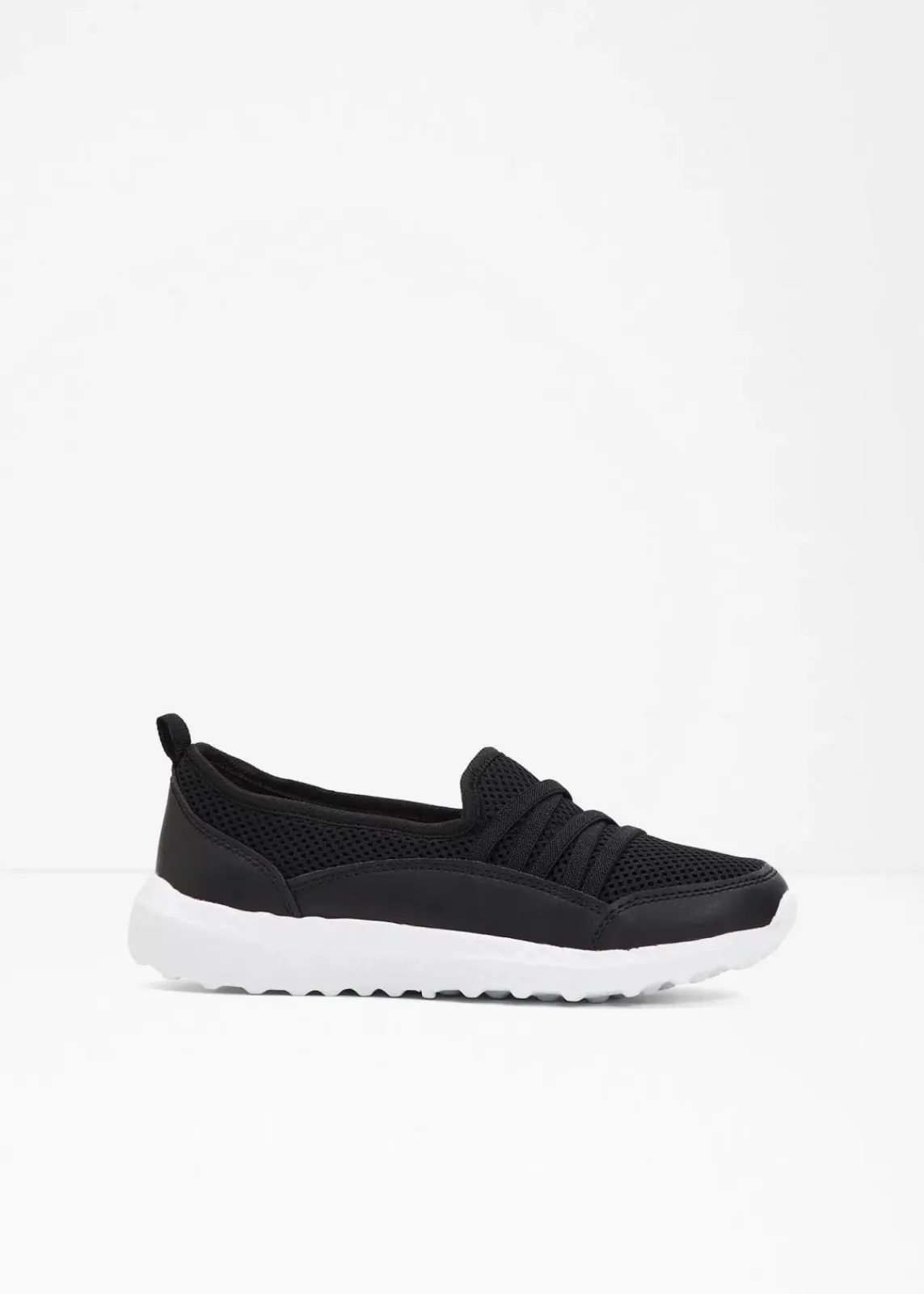 bonprix Komfortschuhe|Sneaker^Komfort-Slip-In-Sneaker mit leichter Sohle schwarz