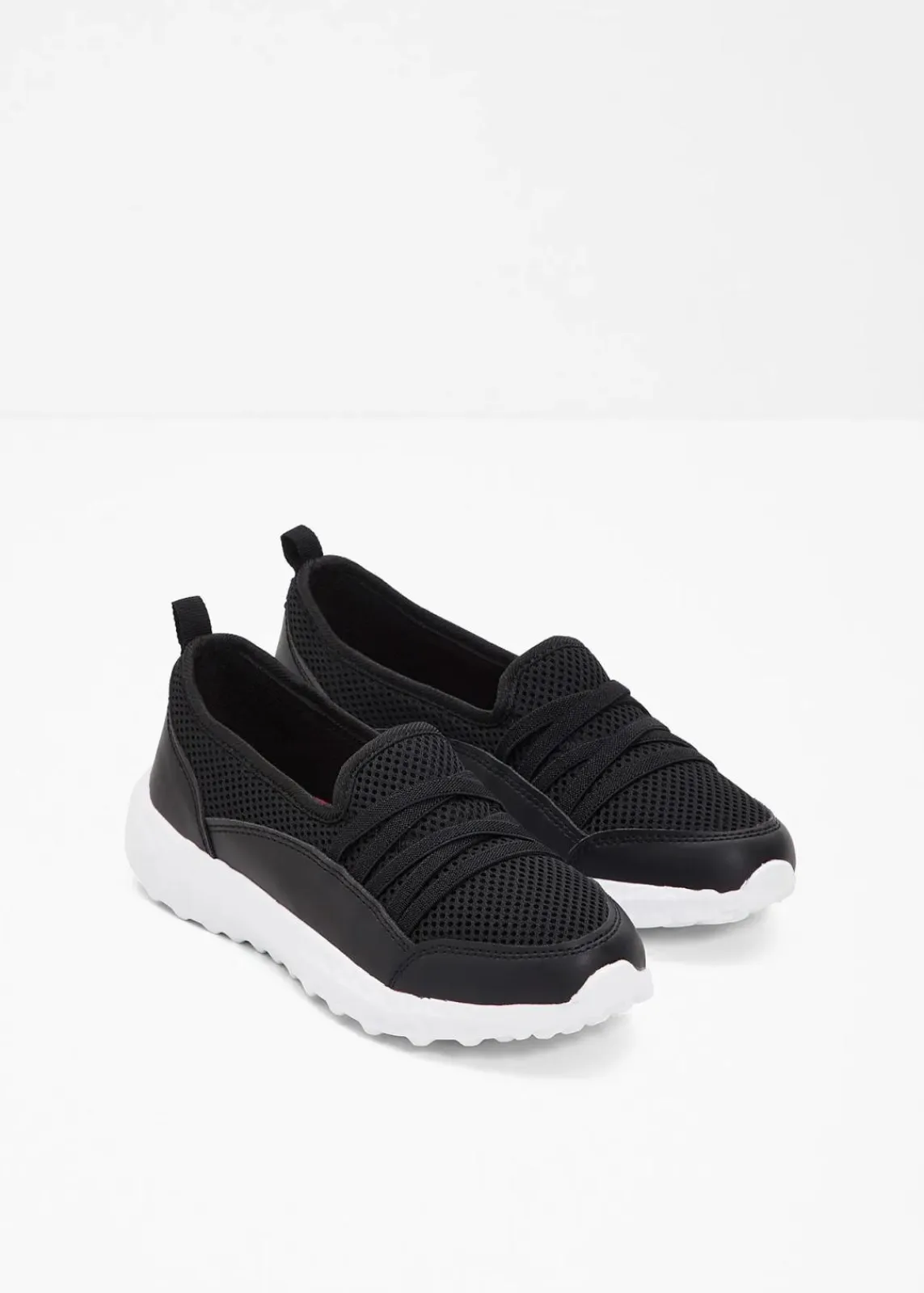 bonprix Komfortschuhe|Sneaker^Komfort-Slip-In-Sneaker mit leichter Sohle schwarz
