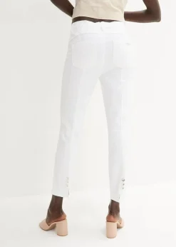 bonprix Bekleidung·Kleider|Hosen^Komfort-Stretchhose weiß