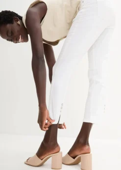 bonprix Bekleidung·Kleider|Hosen^Komfort-Stretchhose weiß