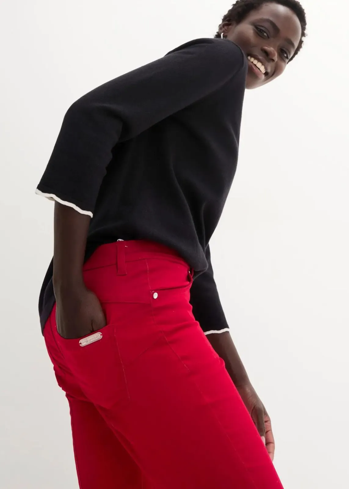 bonprix Hosen|Bekleidung·Kleider^Komfort-Stretchhose chillirot
