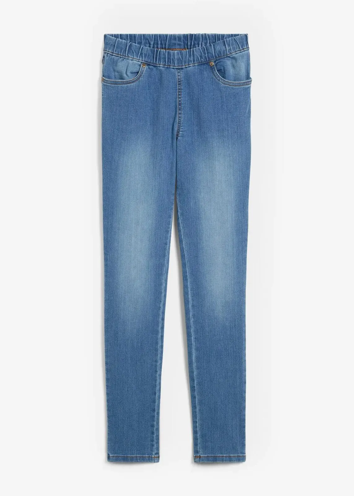 bonprix Jeans|Bekleidung·Shirts & Tops^Komfort-Stretch-Treggings mittelblau used