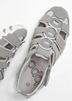 bonprix Schuhe & Accessoires In Spezialgrößen·Schuhe In Übergröße|Sommerschuhe^Komfort-Trekkingsandalen mit Profilsohle hellgrau
